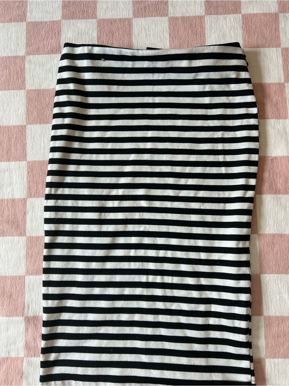 Rue21 Black and White Striped Pencil Skirt